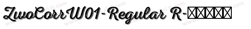 ZwoCorrW01-Regular R字体转换